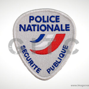 VELCRO ROND SECURITE PUBLIQUE POLICE NATIONALE