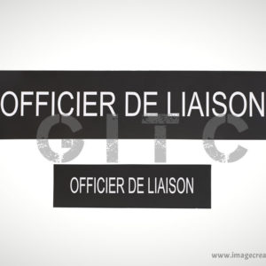 VELCRO POMPIER OFFICIER DE LIAISON