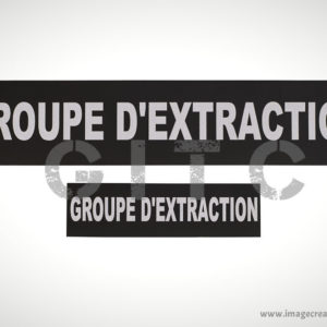 VELCRO POMPIER GROUPE D’EXTRACTION